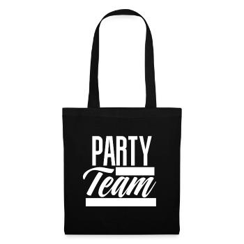 Équipe du parti - Sac en tissu - noir - Devant