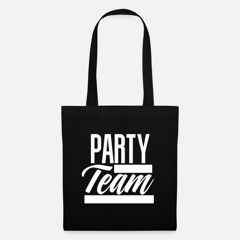Party Team - Stoffbeutel - Schwarz