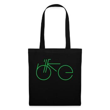 Bike Type green - Stoffbeutel - Schwarz - Vorne