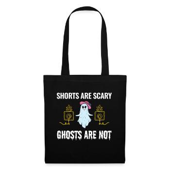 Elektriker Halloween: Shorts sind gruselige Geister - Stoffbeutel - Schwarz - Vorne