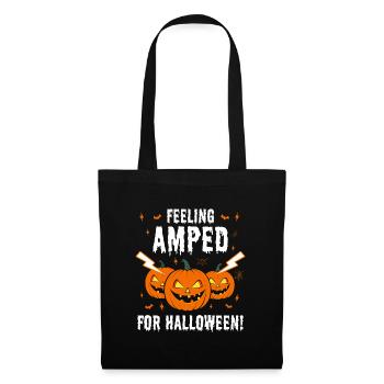 Électricien d’Halloween Amped Citrouille effrayante Humour - Sac en tissu - noir - Devant