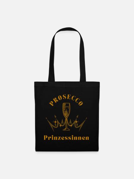 Prosecco Prinzessinnen - Stoffbeutel - Schwarz