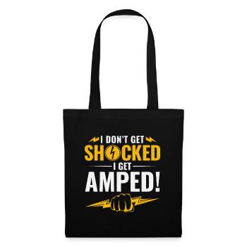 Lineman Amped Shock Humour Brave Voltage Work - Sac en tissu - noir - Devant