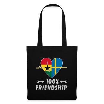 Ghana and Sweden 100% friendship - Tote Bag - black - Front