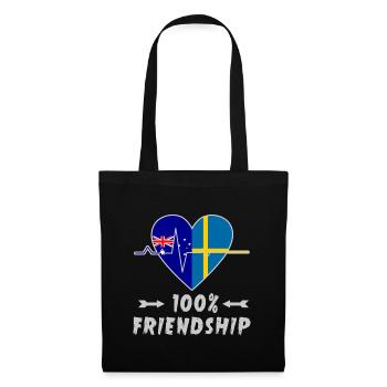L'Australie et la Suède : amitié à 100 % - Sac en tissu - noir - Devant