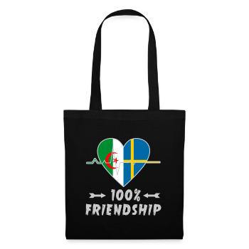 Algeria and Sweden 100% friendship - Tote Bag - black - Front