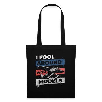 Pilote de télécommande d’avion Pilote d’essai - Sac en tissu - noir - Devant