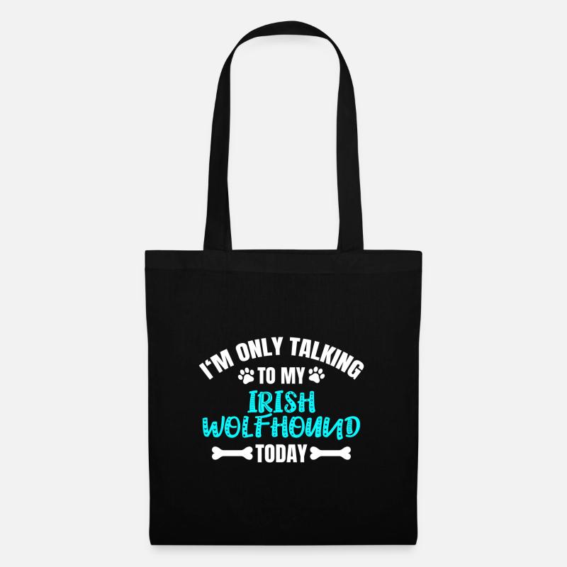Irish Wolfhound - Stoffbeutel - Schwarz