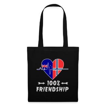 L'Australie et la Norvège : amitié à 100 % - Sac en tissu - noir - Devant