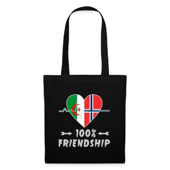 Algeria and Norway 100% friendship - Tote Bag - black - Front