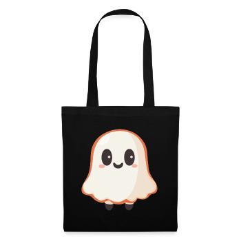 Fantôme mignon - Sac en tissu - noir - Devant