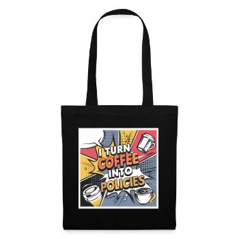 For insurance professionals who love coffee - Tote Bag - black - Front