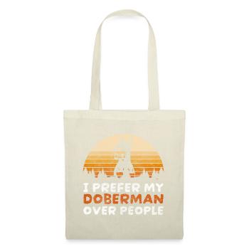 Chien de garde danger Garde d’animaux - Sac en tissu - nature - Devant