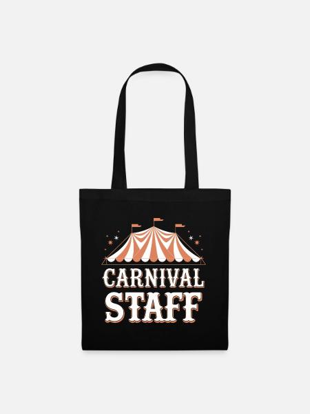 Zirkus Fasching Karneval - Stoffbeutel - Schwarz