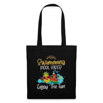 Nageurs Athlètes - Sac en tissu - noir - Devant