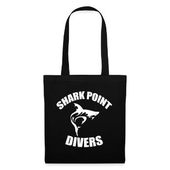 SHARK POINT DIVERS - Stoffbeutel - Schwarz - Vorne