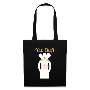 Yes, Chef! l text - Tote Bag - black - Front