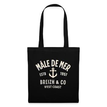 Mâle de Mer Breizh Co - Sac en tissu - noir - Devant