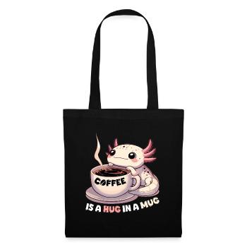 Axolotl Coffee Hug Mug Gift - Tote Bag - black - Front