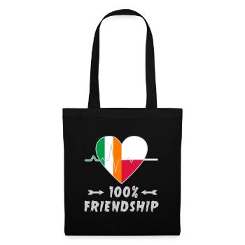 L'Irlande et la Pologne : amitié à 100 % - Sac en tissu - noir - Devant