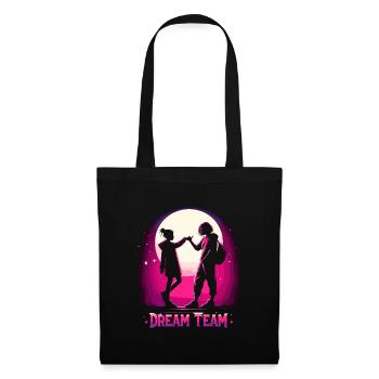 Mère et fille cool dream team cadeau d’équipe - Sac en tissu - noir - Devant