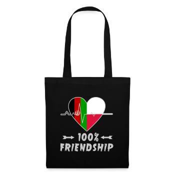 L'Afghanistan et la Pologne : amitié à 100 % - Sac en tissu - noir - Devant