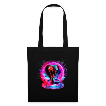 Serpent (02) - Sac en tissu - noir - Devant