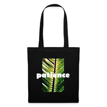 patience - Sac en tissu - noir - Devant