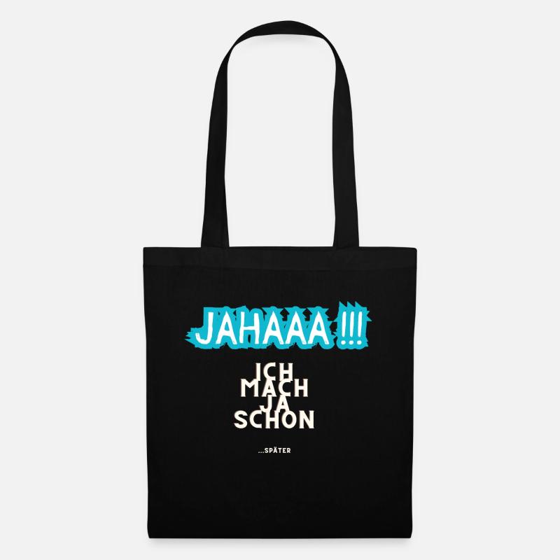 JAHAAA - Stoffbeutel - Schwarz