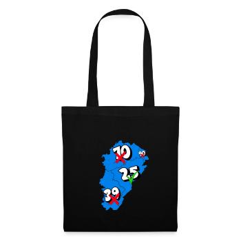 Région franche comté - Sac en tissu - noir - Devant