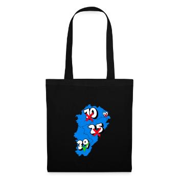Région franche comté - Sac en tissu - noir - Devant