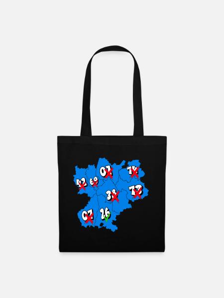 Région Rhône-Alpes - Sac en tissu - noir
