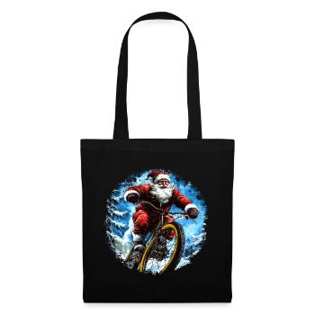 Santa Claus Mountain Bikers - Tote Bag - black - Front