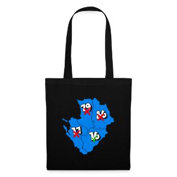 Région Poitou-Charentes - Sac en tissu - noir - Devant