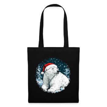 Christmas Polar Bear - Tote Bag - black - Front