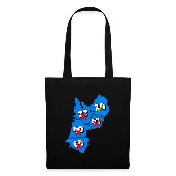 Région Aquitaine - Sac en tissu - noir - Devant