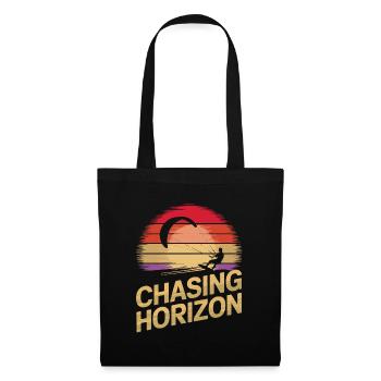 Coucher de soleil cerf-volant T-Shirt - Sac en tissu - noir - Devant