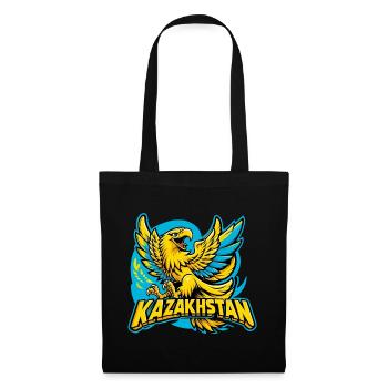 Kazakhstan Eagle Coat of Arms Emblem Flag Gift - Tote Bag - black - Front