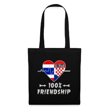 Thailand and Croatia 100% friendship - Tote Bag - black - Front