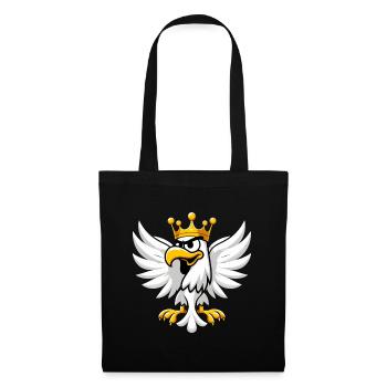Polska Polen Adler Krone Emblem Cartoon Geschenk - Stoffbeutel - Schwarz - Vorne