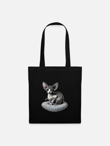 Little Sphynx Cat - Tote Bag - black