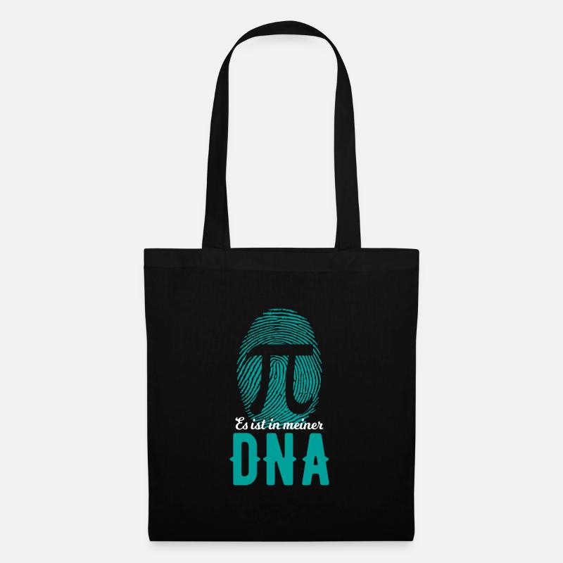 Mathe DNA Mathelehrer Mathelehrin Mathematiker - Stoffbeutel - Schwarz