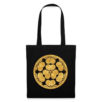 Vintage Faux Gold Chosokabe Japan Mon Oriental - Tote Bag - black - Front
