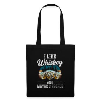 Glaçons Rum Lifestyle - Sac en tissu - noir - Devant