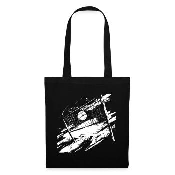 Croquis de volley-ball - Sac en tissu - noir - Devant