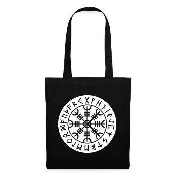 Aegishjálmur Seal: Viking Amulet - White - Tote Bag - black - Front