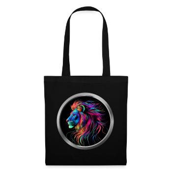 Lion Animal in Neon - Tote Bag - black - Front