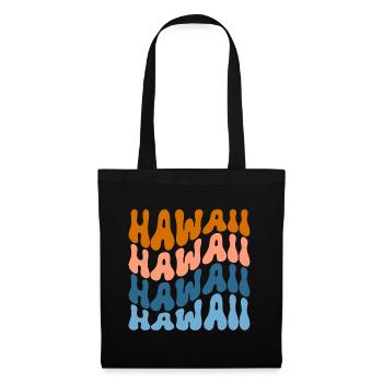 Hawaï - Sac en tissu - noir - Devant