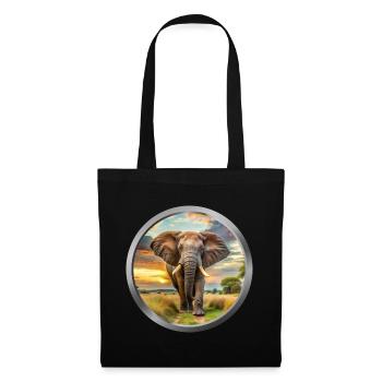 Elephant Animal - Tote Bag - black - Front