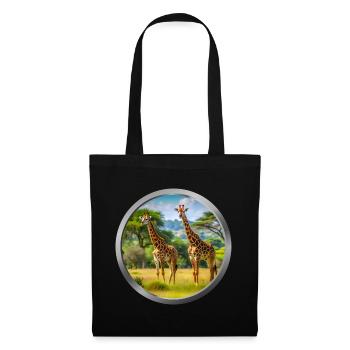 Giraffe Animal - 2 - Tote Bag - black - Front